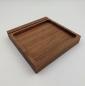 Preview: Ablageschale Nussbaum mit Kartenhalter