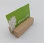 Preview: Kartenhalter Eiche natur, 8 cm lang