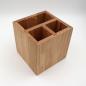 Preview: Box aus Eichenholz, geölt, für Besteck und Servietten