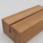 Preview: Kartenhalter Eichenholz, 10 cm