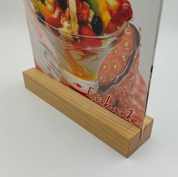 Kartenhalter Esche geölt, 21 cm, B-Ware