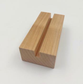 Preview: Kalendersockel Kirschholz, natur, 10 cm