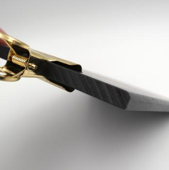 Preview: A6 Rechnungsbrett / Halter / Klemmbrett aus Buchenholz, schwarz gebeizt und lackiert