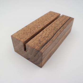 Kartenhalter deutscher Nussbaum, 10 cm