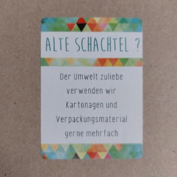Aufkleber " Alte Schachtel", bunt, 100 Stück