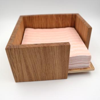 Box aus Eichenholz, geölt, für Servietten