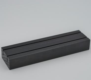 Kartenhalter Eiche schwarz gebeizt und lackiert, 21 cm lang, mit kleinen Mängeln