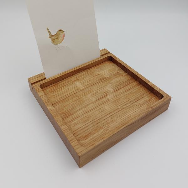 Visitenkartenhalter Eiche