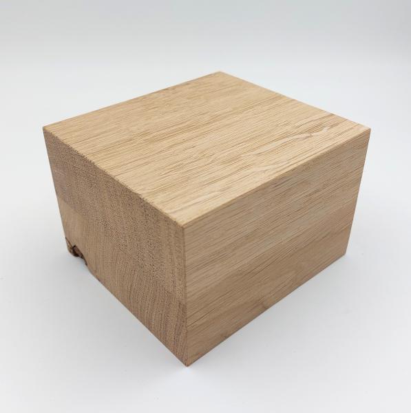 Großer Holzsockel ohne Nut, Eiche natur, B-Ware