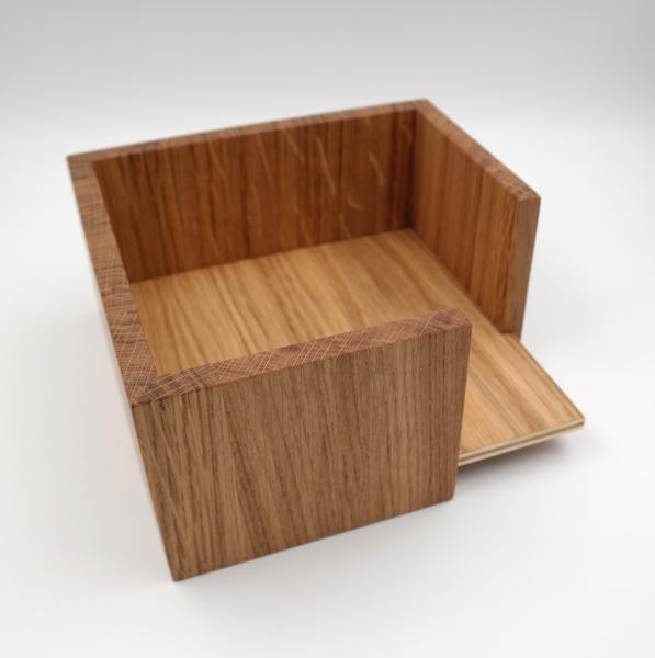 Box aus Eichenholz, geölt, für Servietten