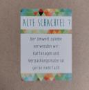 Aufkleber " Alte Schachtel", bunt, 100 Stück